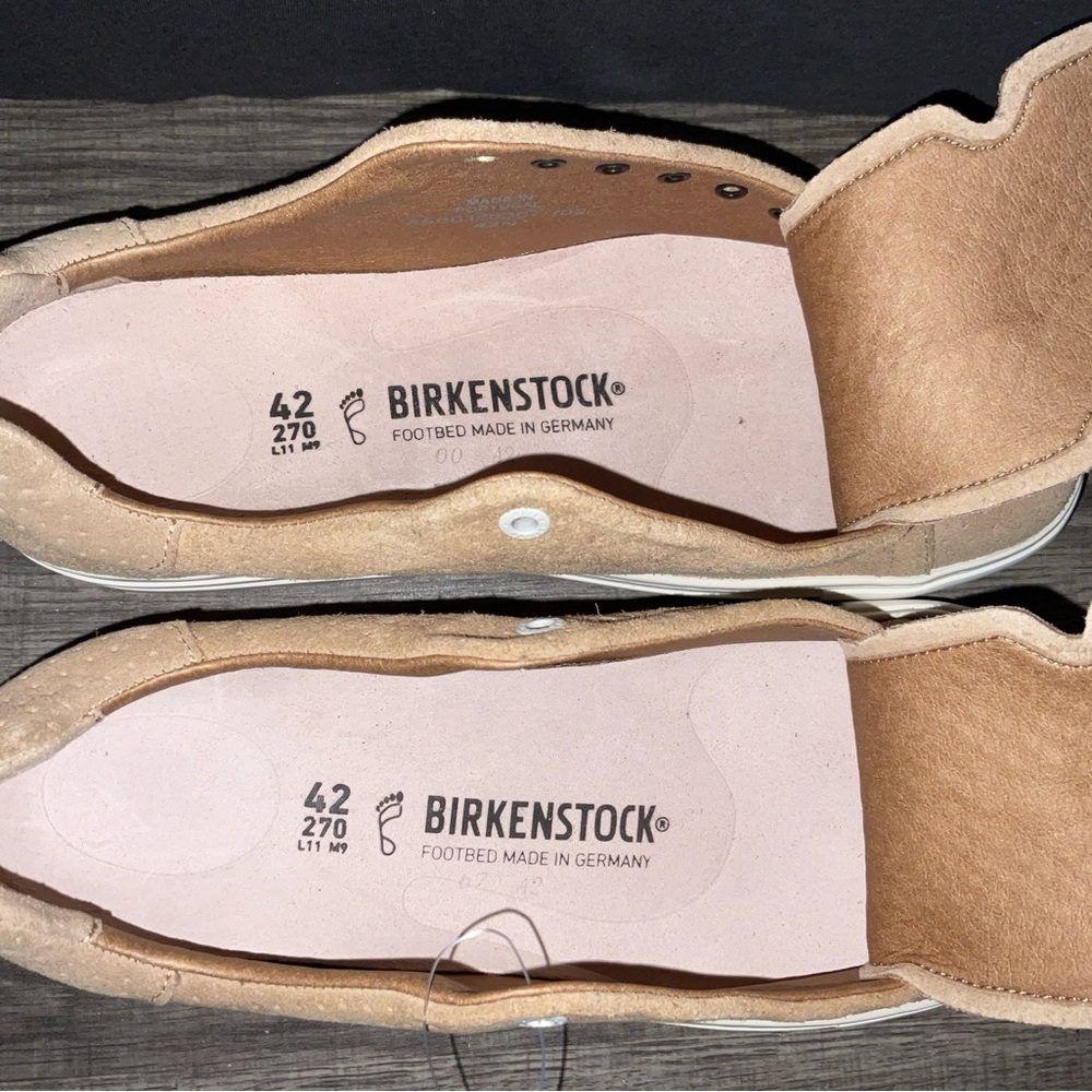 BIRKENSTOCK BEND LOW PERFORATED SUEDE LEATHER SNEAKERS 42 US 11 NEW NO SHOELACES - Picture 9 of 16